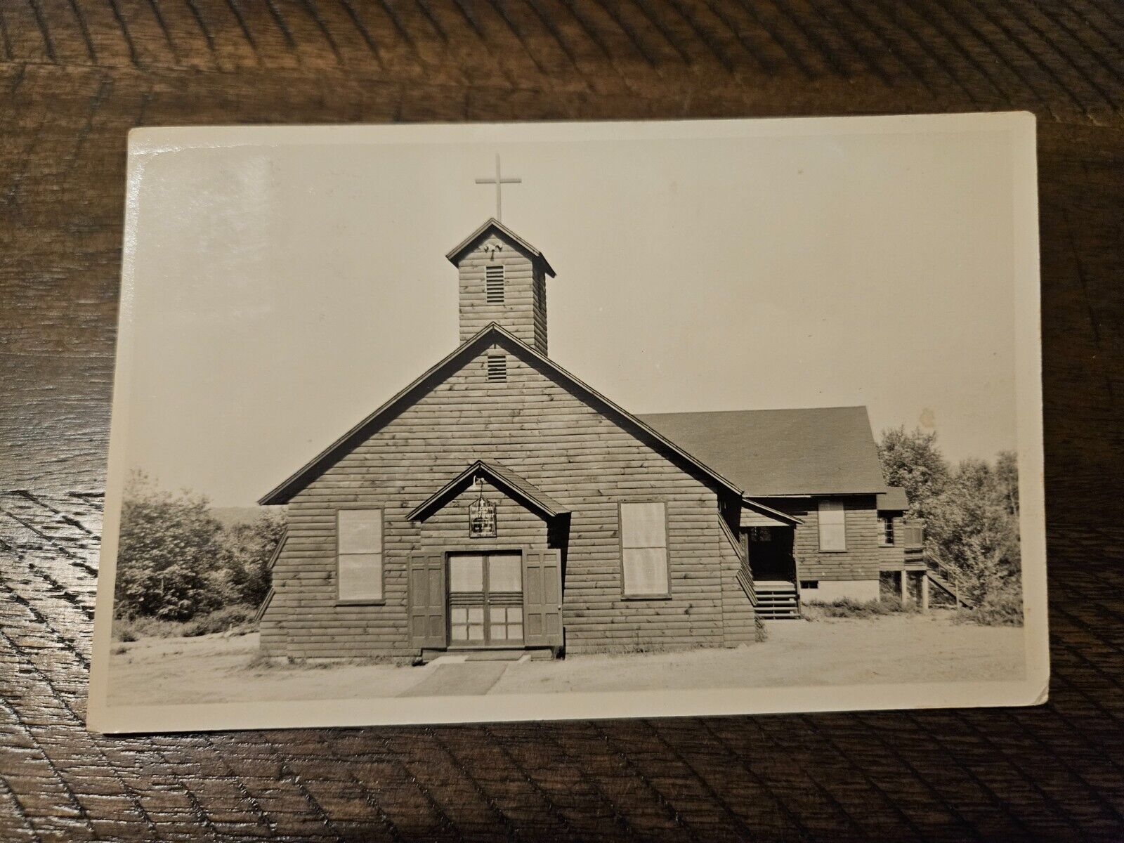 Postcard RPPC CT Connecticut Lakeside Chapel Sunniecroft Camp Washington