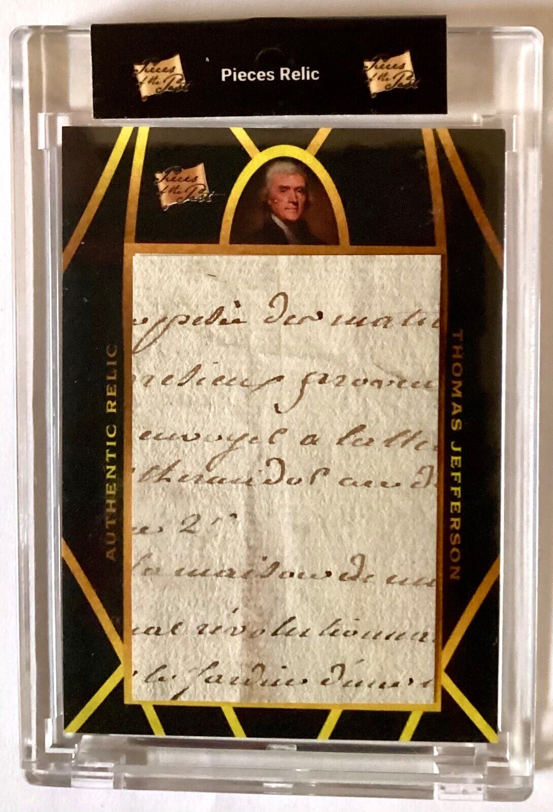 THOMAS JEFFERSON HANDWRITING RELIC - “Revolution” in French - Pieces the Past