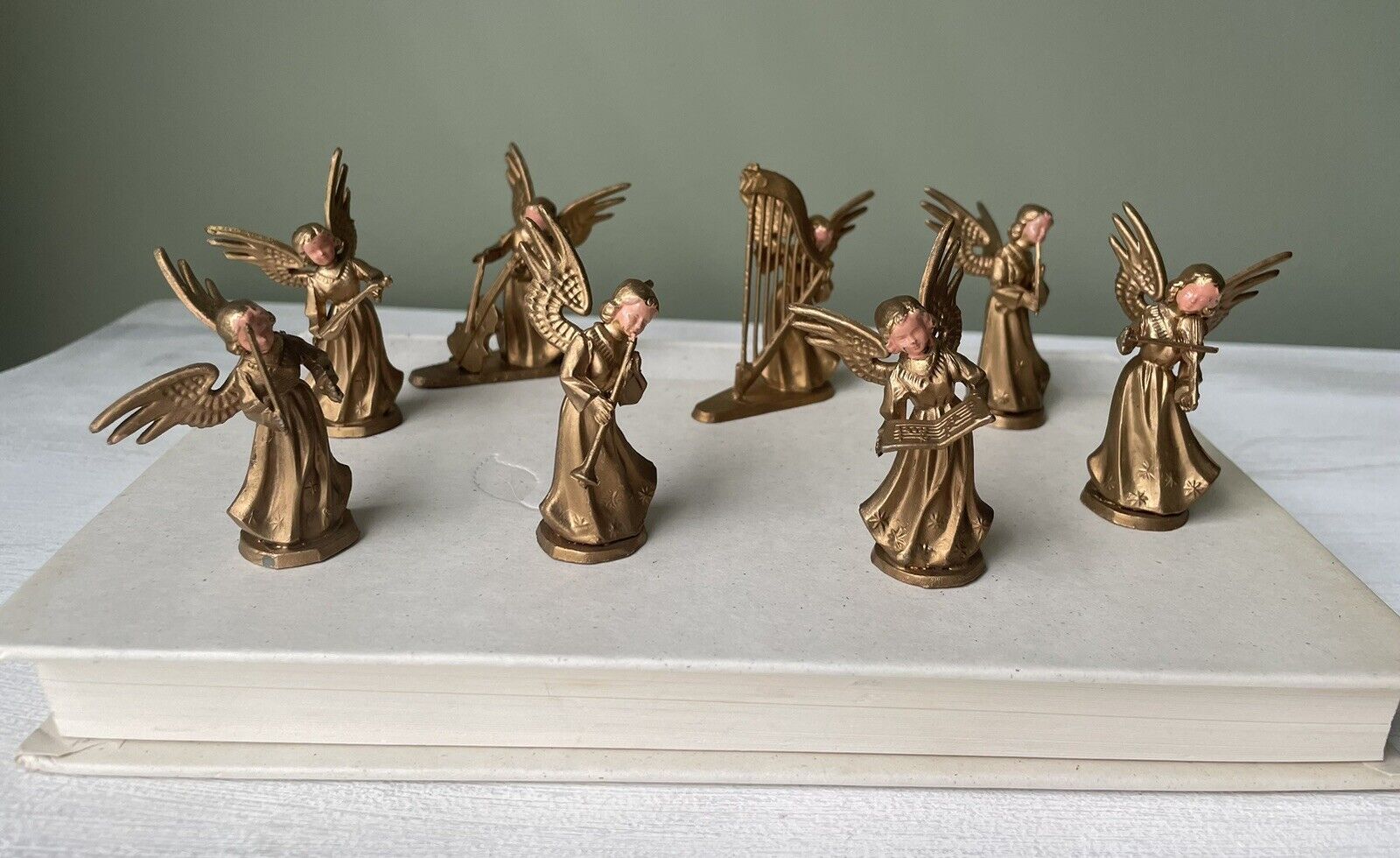 Set Of 8 Miniature Vintage Angels