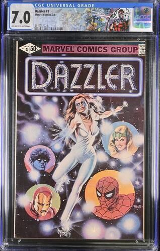 Dazzler 1 - 1st Appearance In Own Title - Custom X-Men Label - CGC Graded 7.0