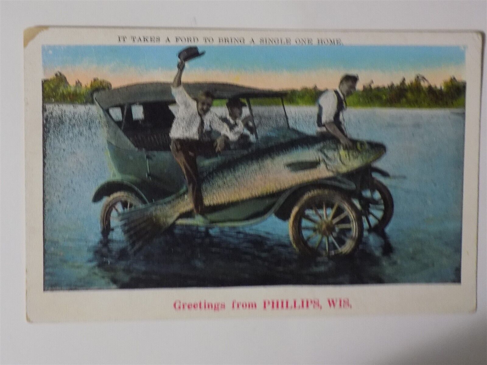 Phillips, Wisconsin WI ~ Greetings 1927 L747