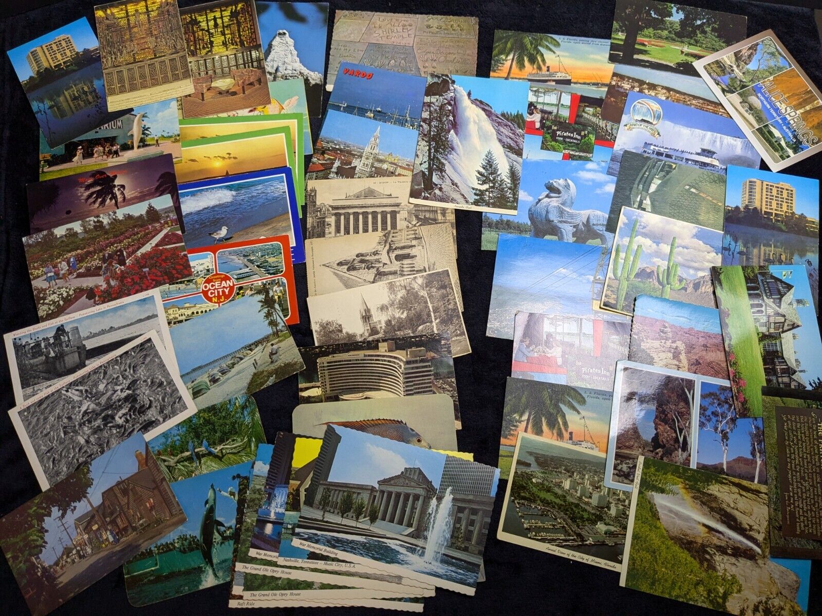 Lot Of 50+ Vintage Postcards USA International