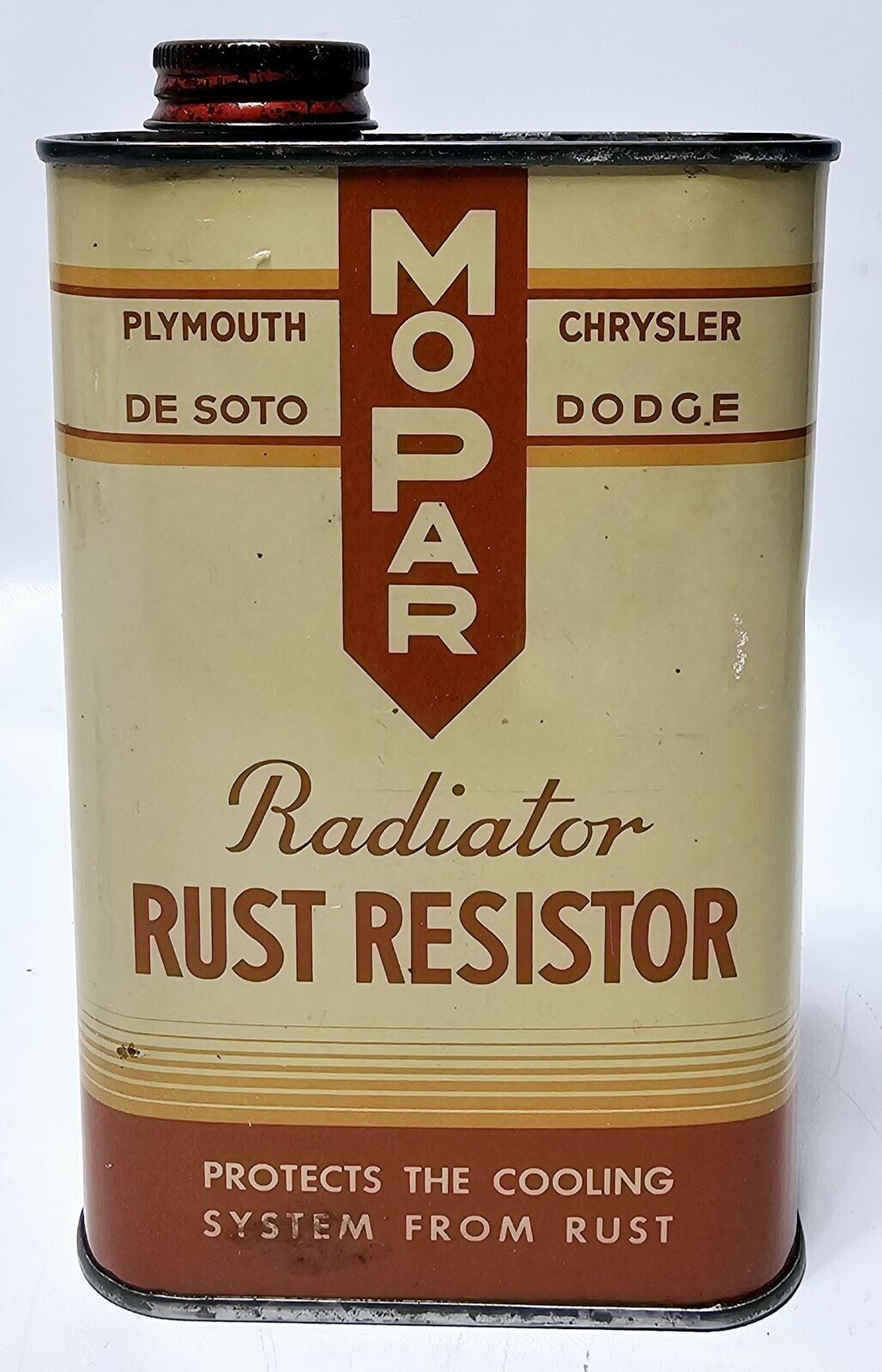 Vintage MOPAR Rust Resistor Metal Can Plymouth Chrysler Dodge DeSoto EMPTY 16oz 