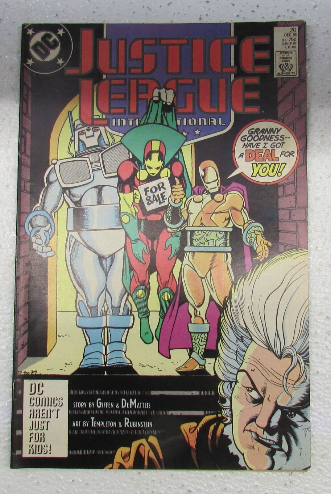 Vintage DC Comics December #20 Justice League International Comic Book 1988