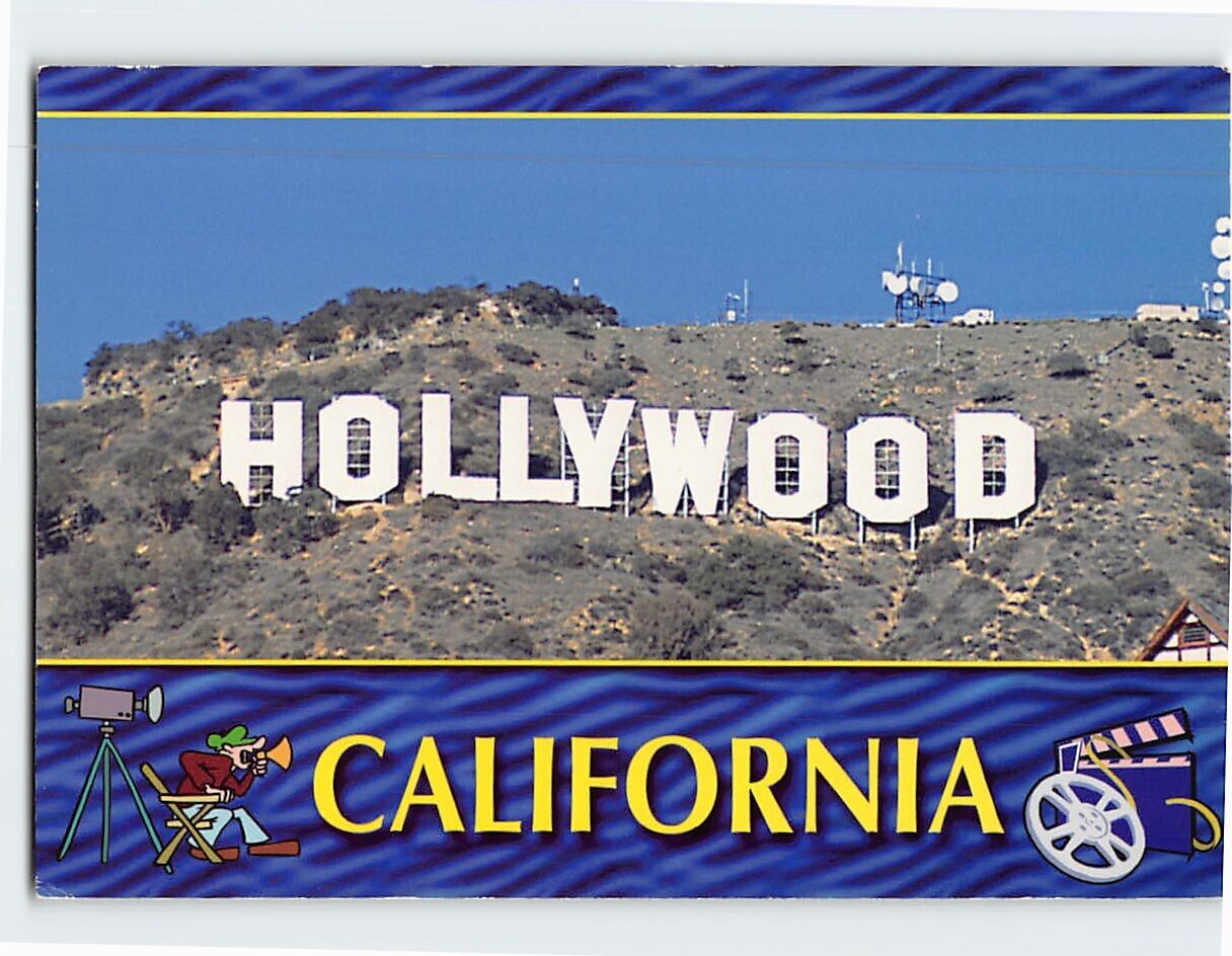 Postcard Greetings from Hollywood Los Angeles California USA