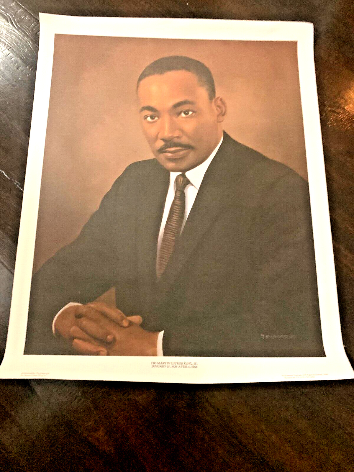 Protrait of Dr.Martin Luther King 1989 On Canvas