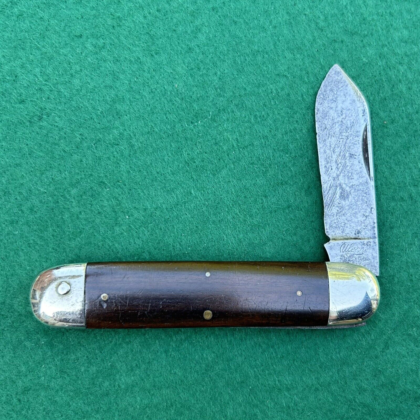 c. 1910s ULERY New York USA Single Blade Folding Pocket Knife Napanoch Made NY