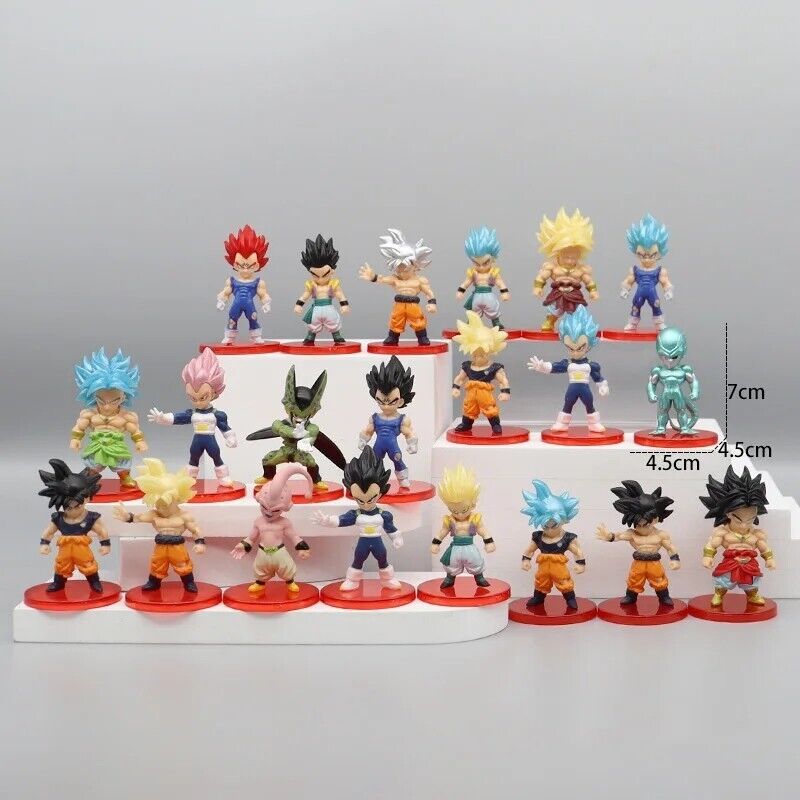 New Dragon Ball Z Super Saiyan Son Goku Vetega Gotenks Collection 21pcs/Set 