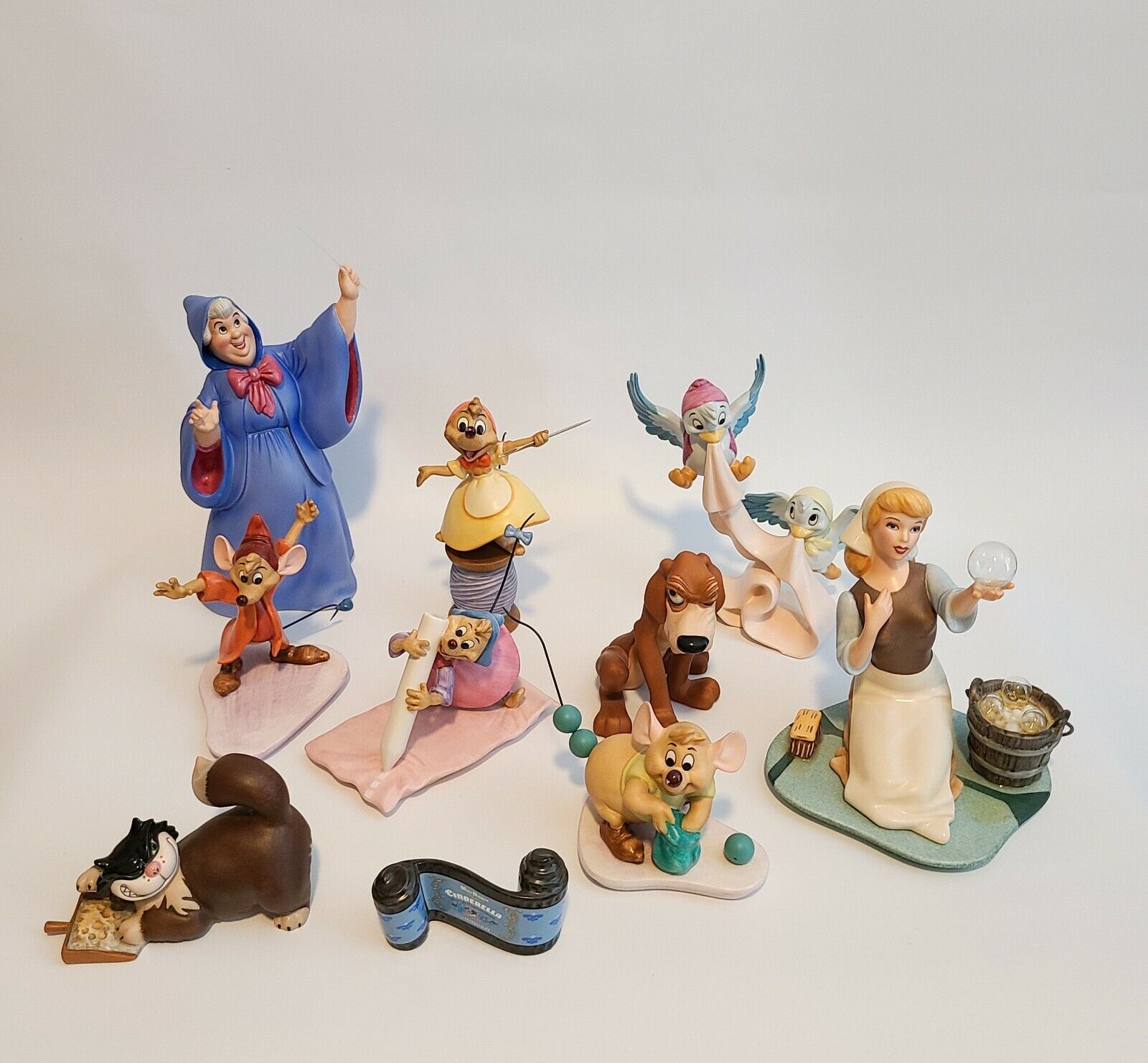Disney Classic Collection Cinderella and Friends Figurines- 10 FIGURES