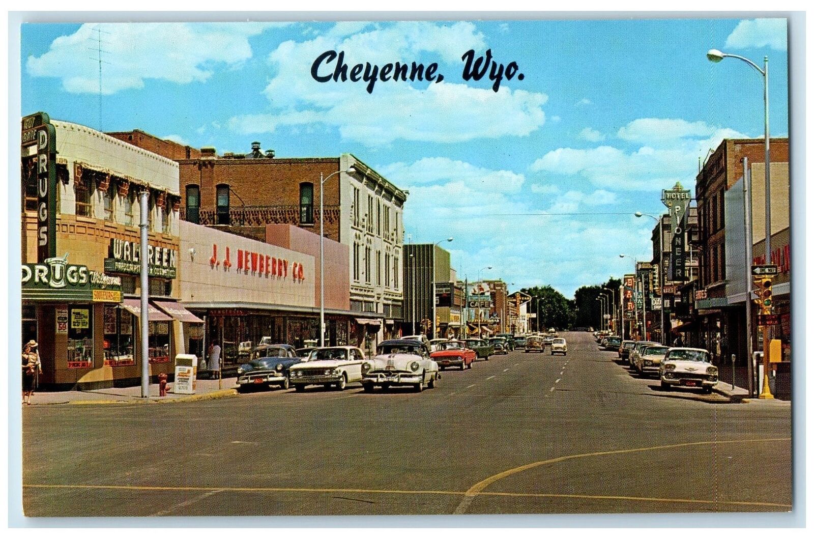 c1960s Worlds Famous Frontiers Days Rodeo Drugstore Cheyenne WY Shops Postcard