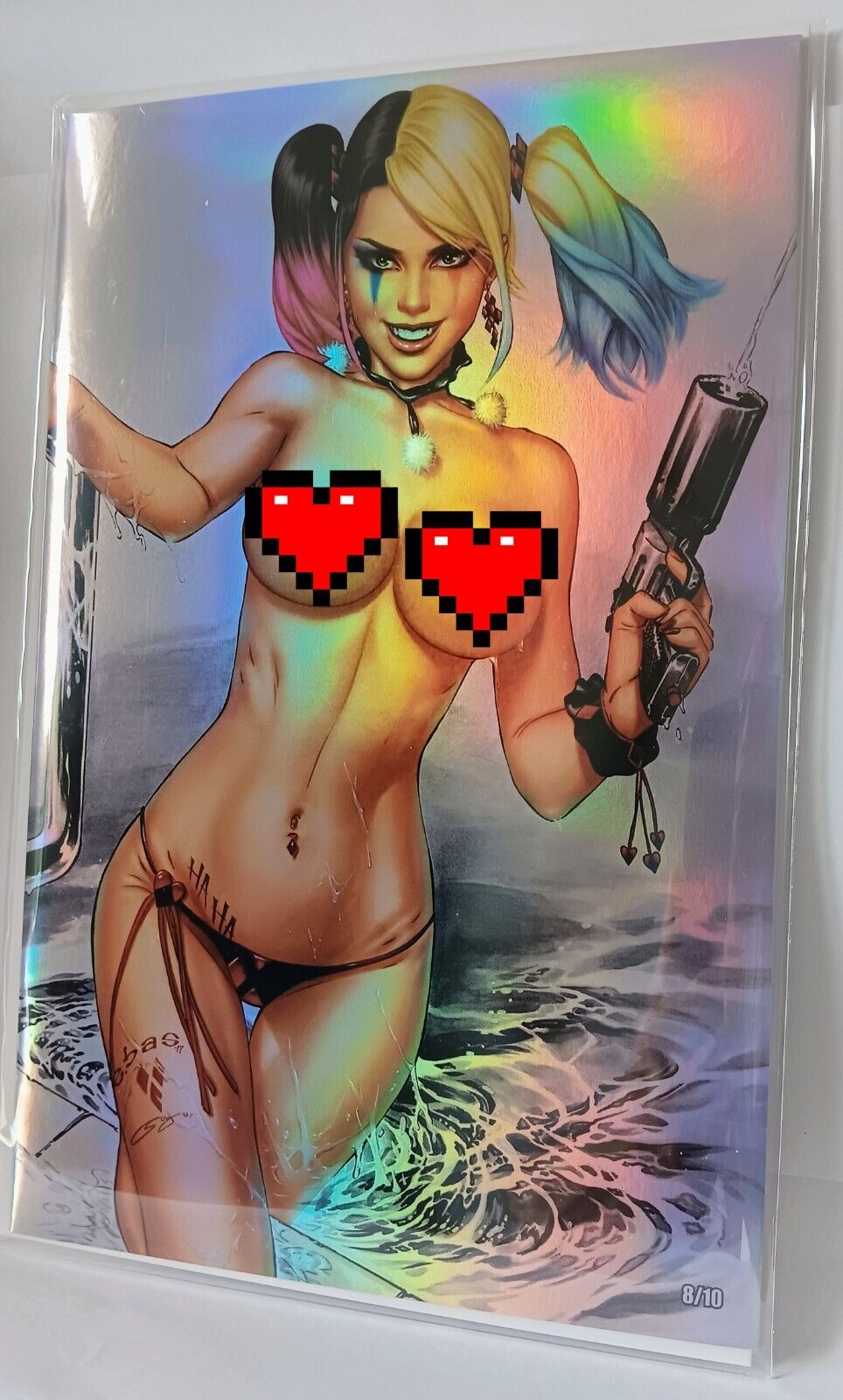 Foil Hard Numbered 8/10 By Ebas Topless Hardlee Thinn NM  Limited Edition 🔥🔥