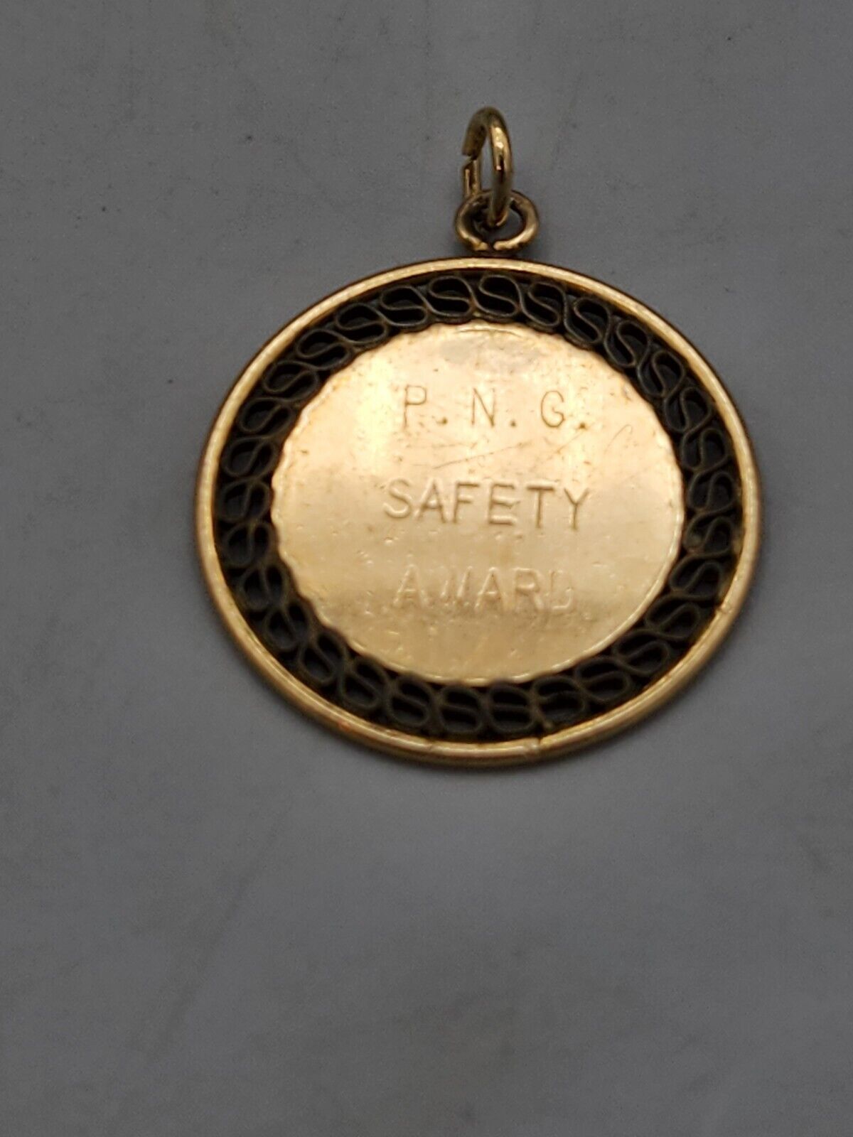 Vintage, P.N.G.  Safety Award 12K Gold Filled Pendent 