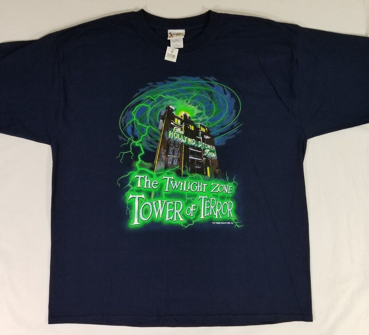 Walt Disney World Twilight Zone Tower of Terror Double Sided Mens Shirt 2XL NWT