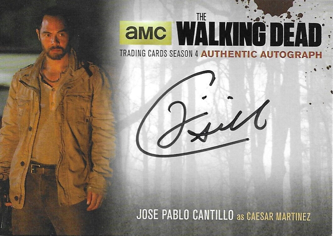 The Walking Dead Season 4 Part 1 Jose Pablo Cantillo Autograph Card #JPC2
