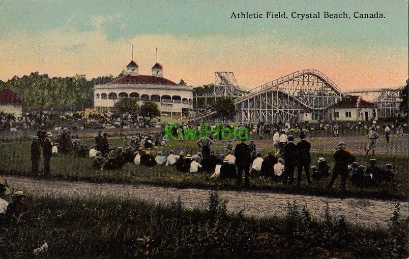 Postcard Athletic Field Crystal Beach Canada