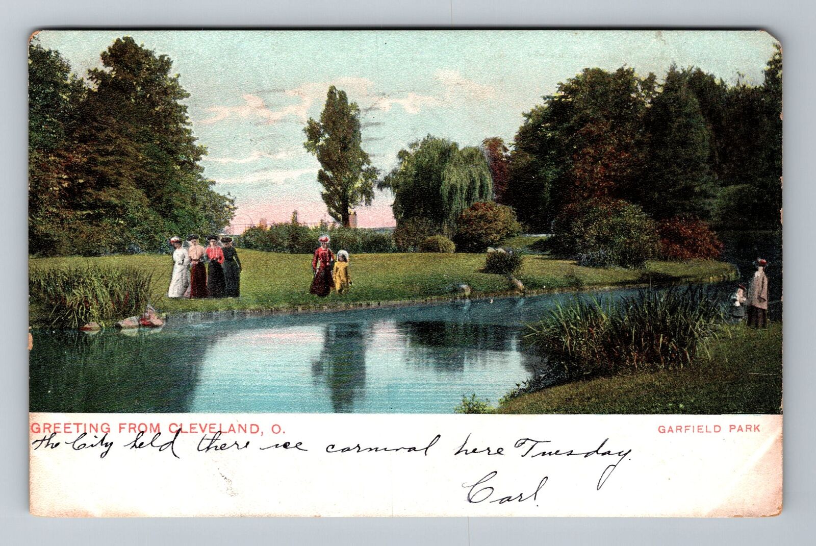 Cleveland OH-Ohio, Scenic Greetings, c1907, Vintage Postcard