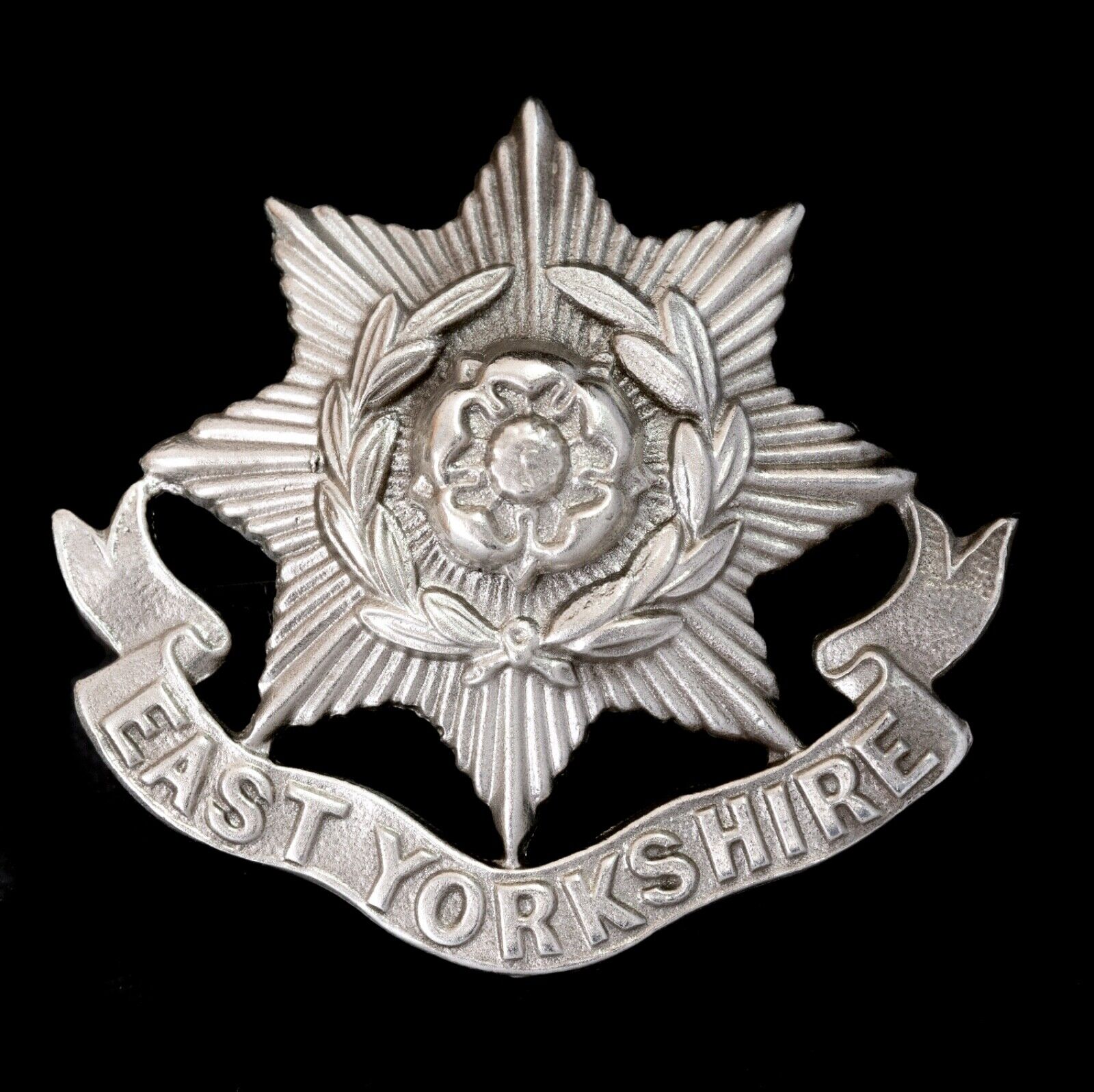East Yorkshire Cap Badge Hallmarked Silver