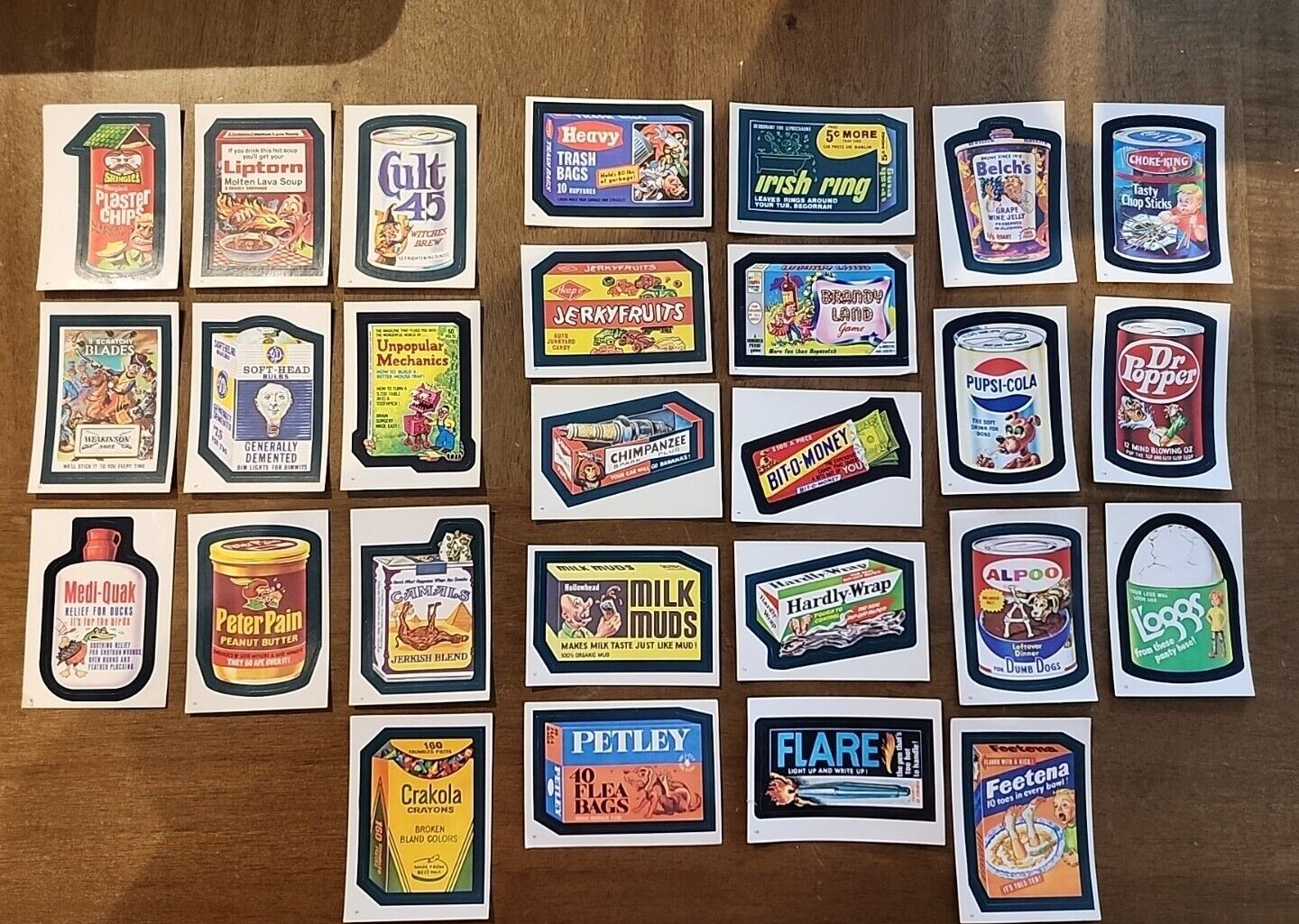 Vintage Topps Wacky Packages Stickers Unused 30ct