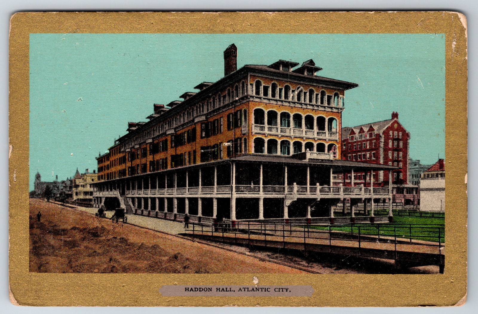 c1910s Haddon Hall Atlantic City New Jersey Building Antique Postcard