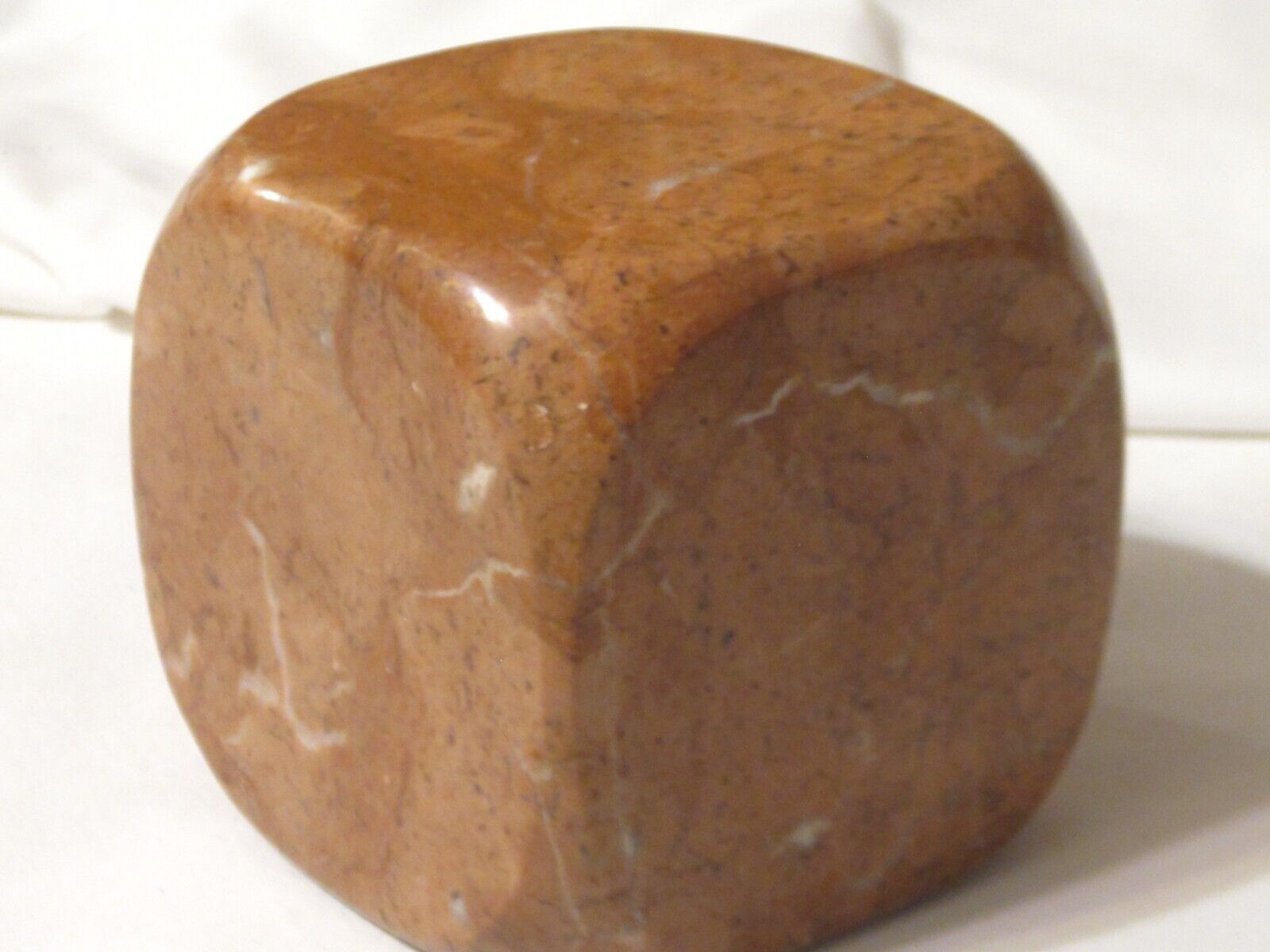 Outstanding Marble Onyx Stone Square Paperweight Weighs 2.10 Pounds