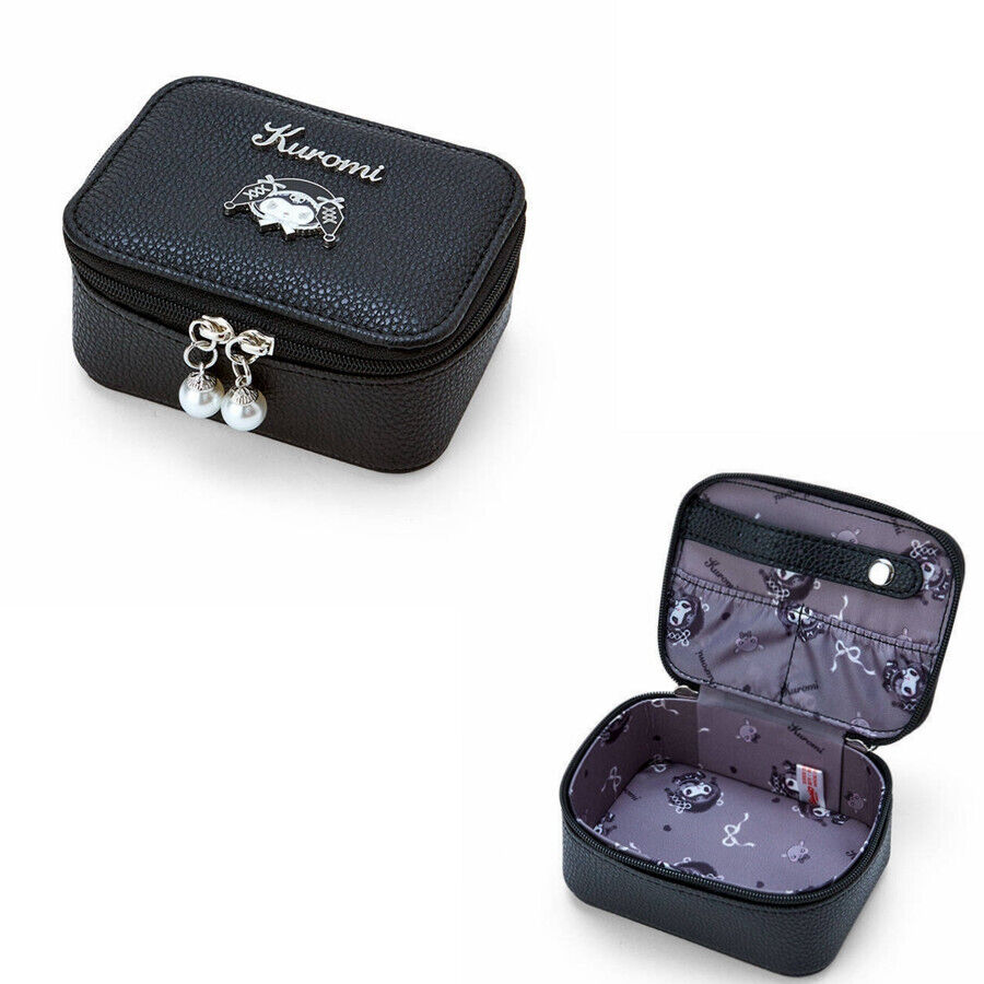 Cute Women Girl's Kuromi Jewelry Storage Box Earphone Coin Lipstick Bag Case