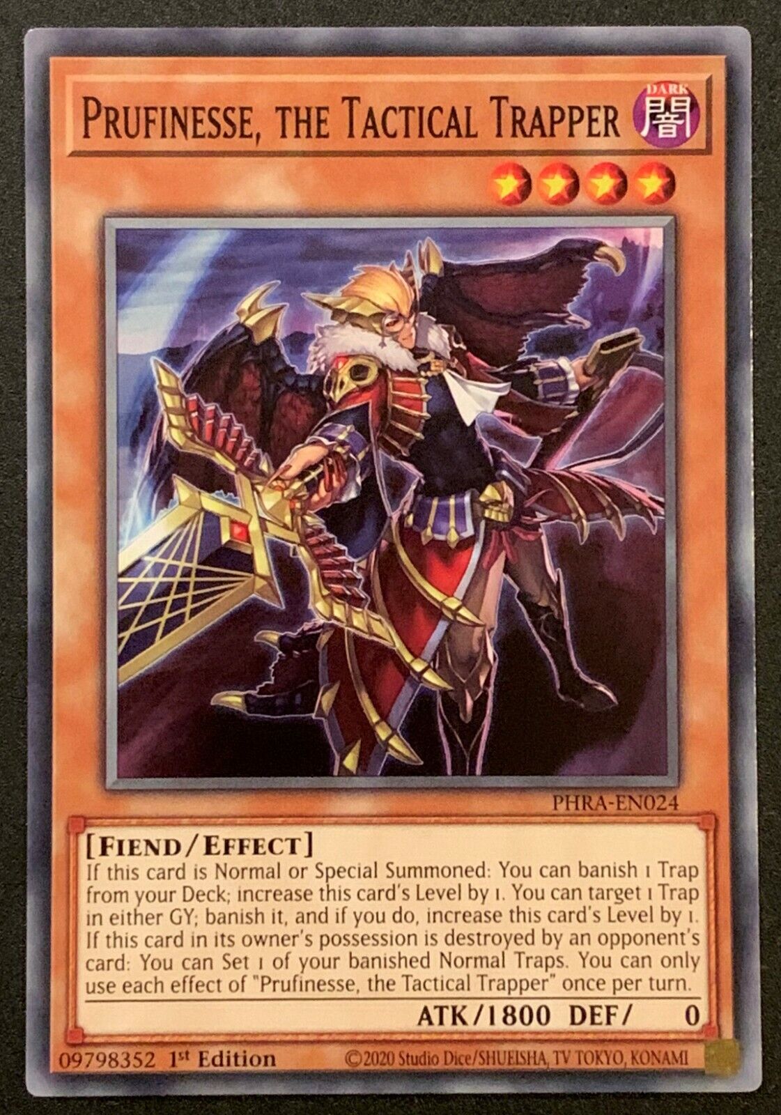 Prufinesse, the Tactical Trapper | PHRA-EN024 | Common | 1st Edition | YuGiOh