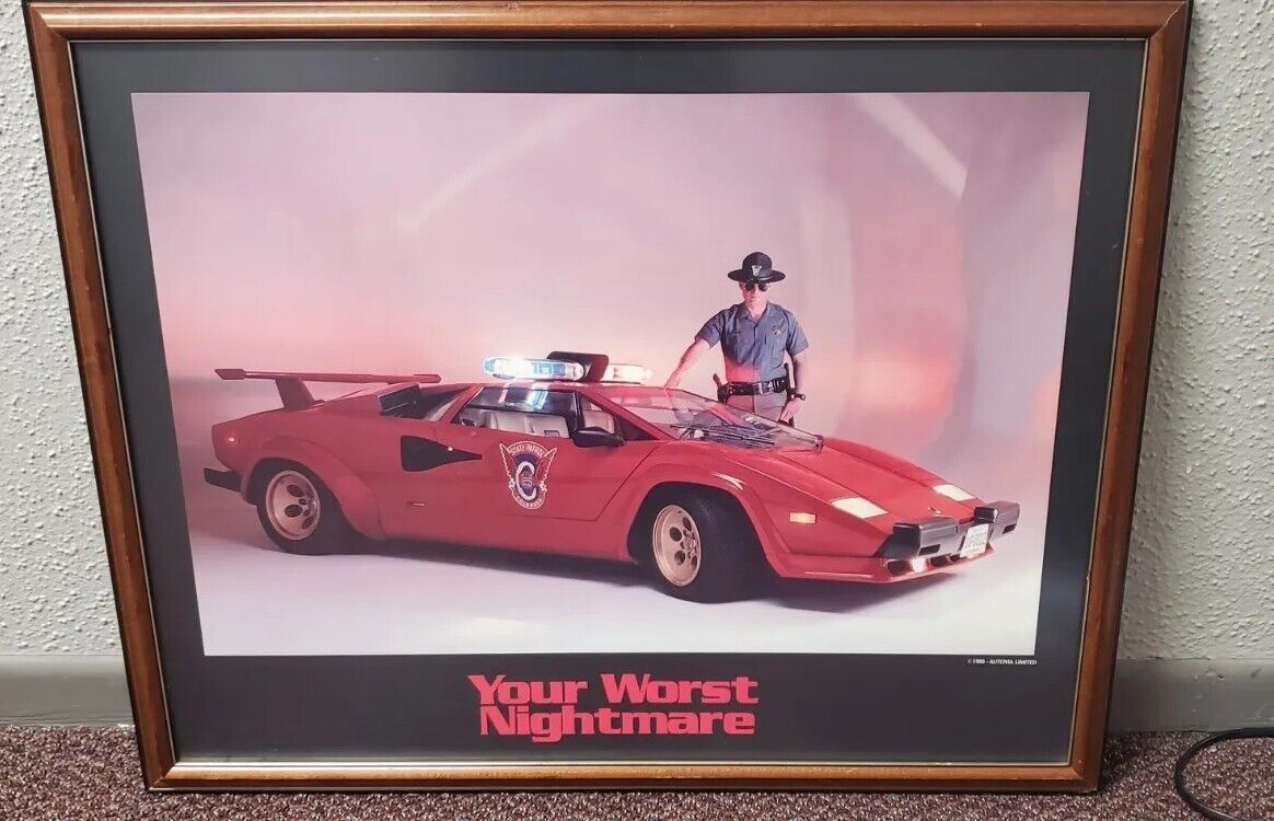 1980's Lamborghini Countach Colorado Sherrif Print