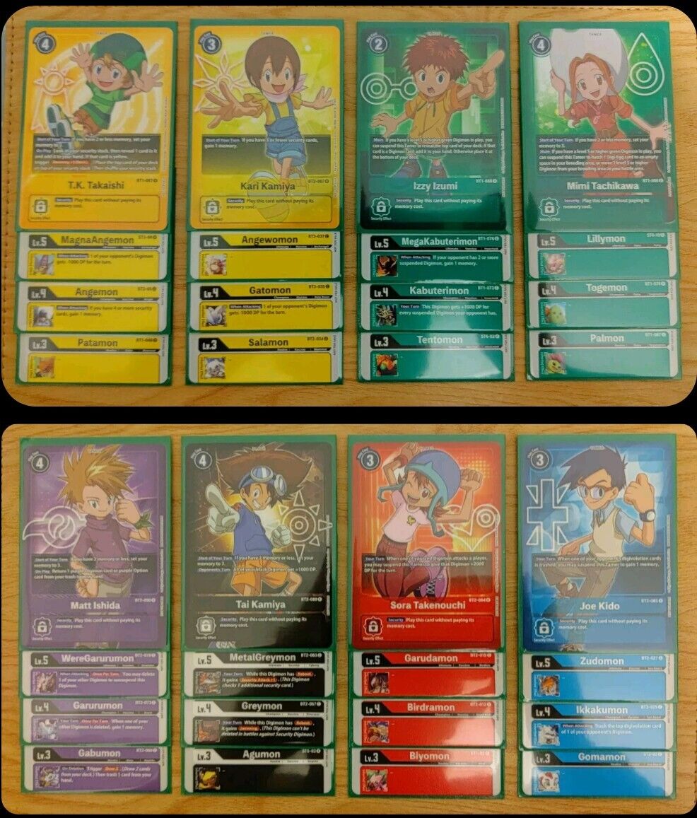 Digimon Tournament Pack Vol. 3 Complete 8 Tamer Set 32 Cards T.K. Takaishi Mimi