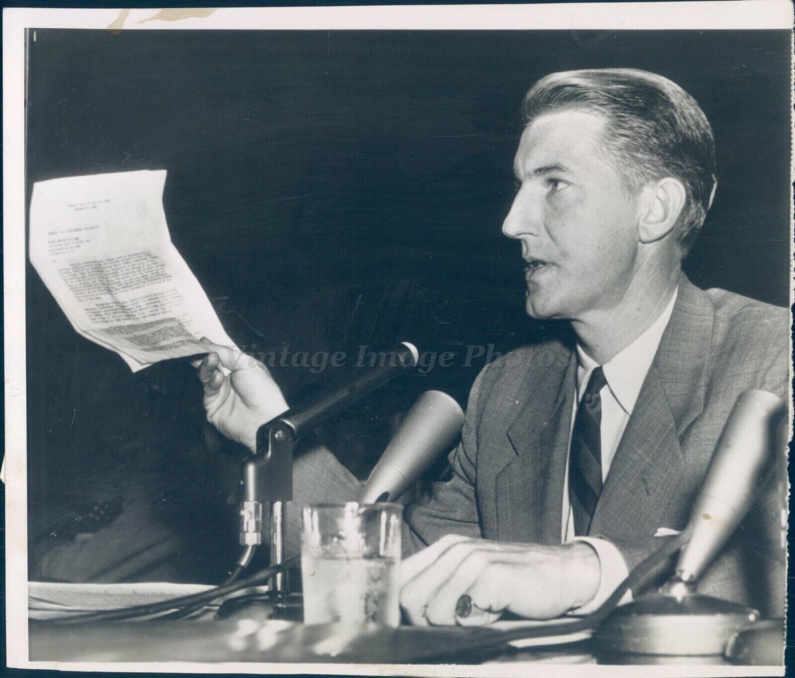 1951 Robert Collier Special Counsel Ray Jenkins Testify Hoover Vintage Photo