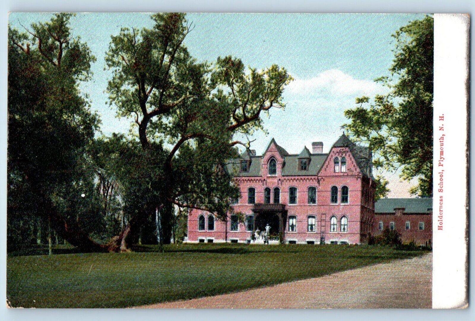 Plymouth New Hampshire Postcard Holderness School Exterior c1906 Vintage Antique