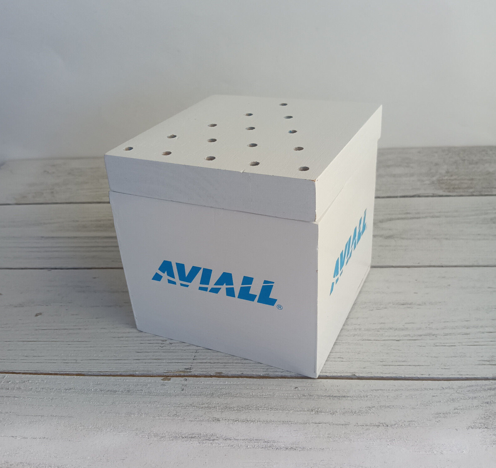 Aviall now Boeing, Interesting Wooden Display, Trinket Box, Advertising, Retired