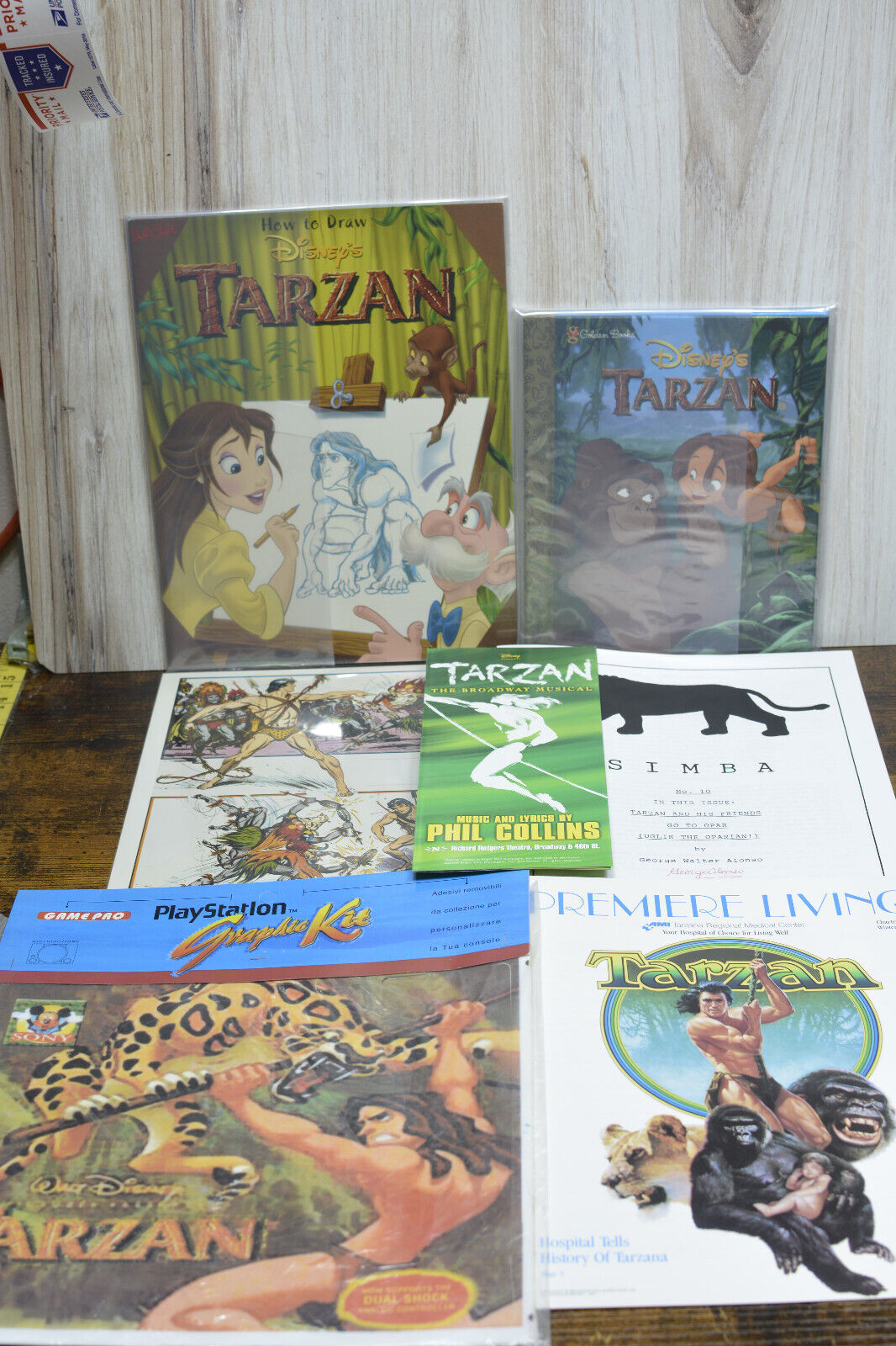 Lot Of Vintage Disney Tarzan Collectibles Unique Rare Mixed Items BIG LOT - L113