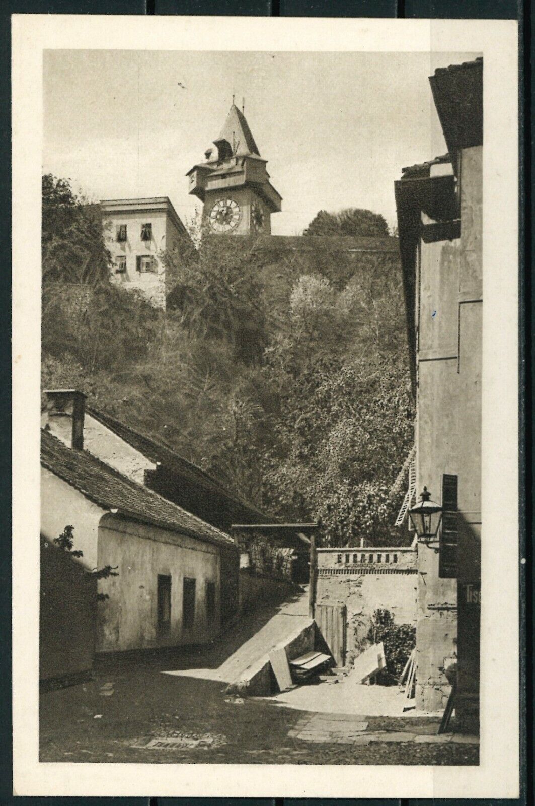 AUSTRIA GRAZ Feet of Schlossberg Vintage Postcard