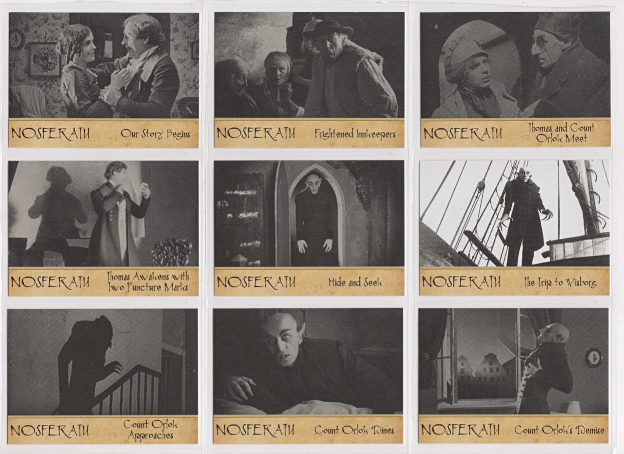 Nosferatu The Vampire 100th Anniversary. 27- Trading Card Set, Tuck Box & Extras