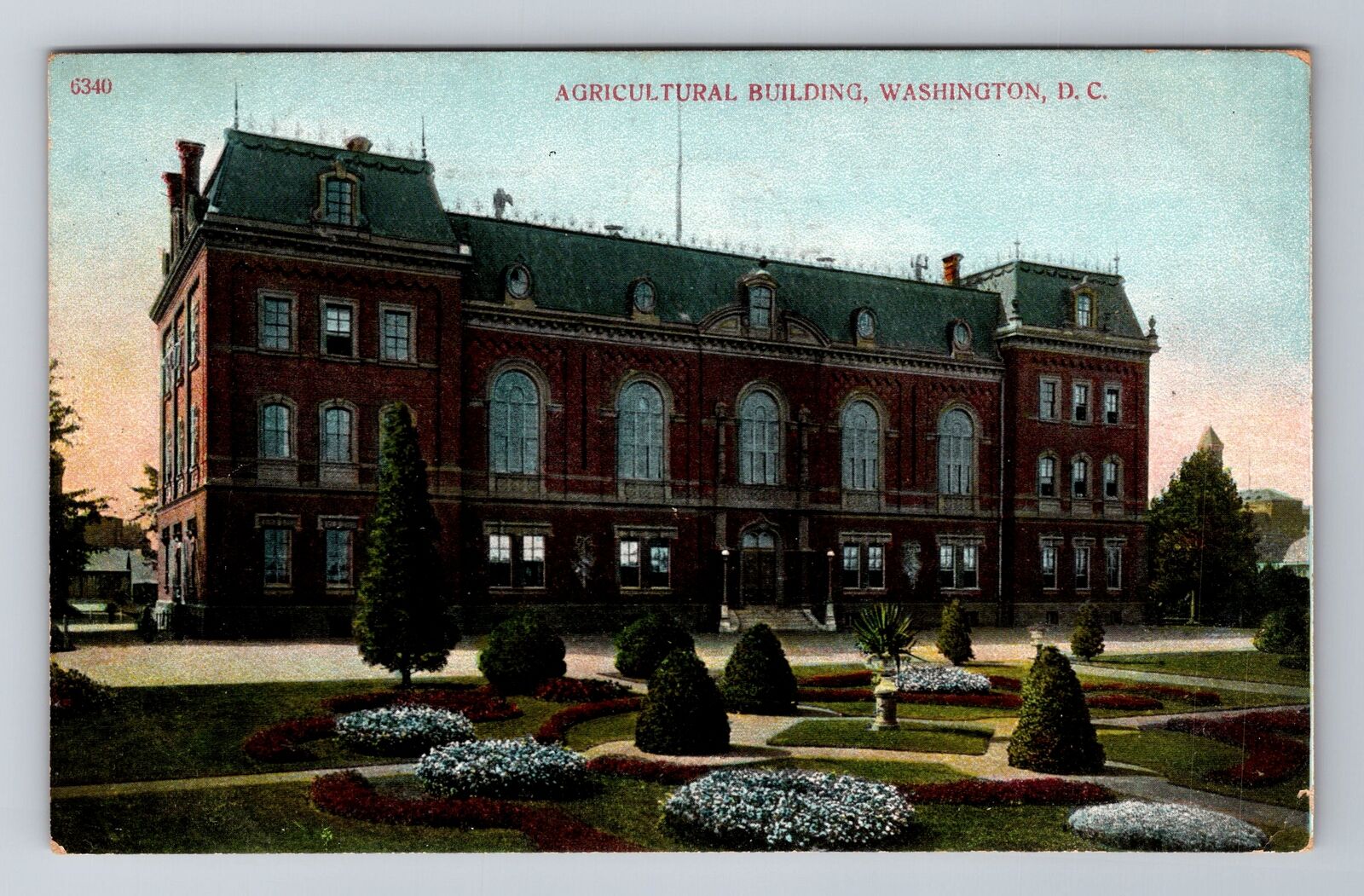 Washington DC-Agricultural Building, Antique, Vintage c1908 Souvenir Postcard