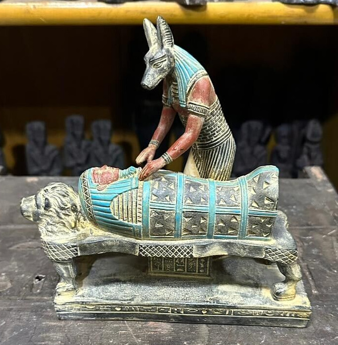 RARE ANCIENT EGYPTIAN ANTIQUES Statue God Anubis Lord Of Mummification Pharaonic