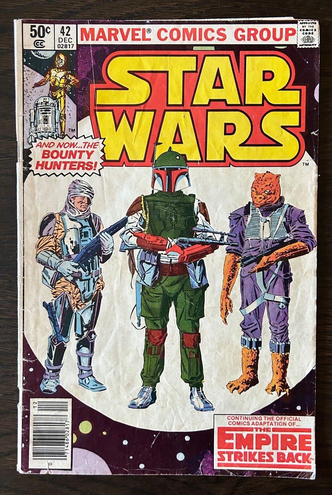 Star Wars # 42 First appearance of BOBA FETT + BOUNTY HUNTERS Marvel Comics 1980