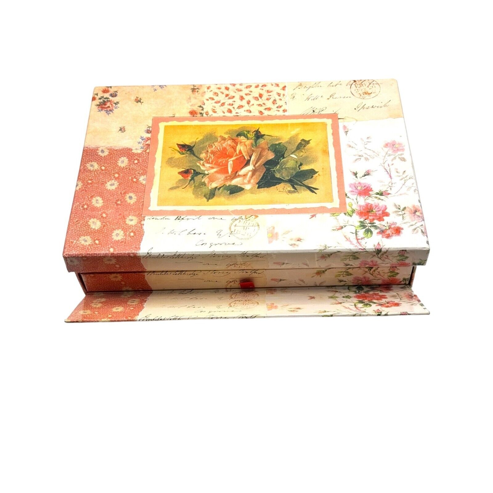 Vintage Decorative Floral Storage Box Art by Gillian Fullard / London Portfolio
