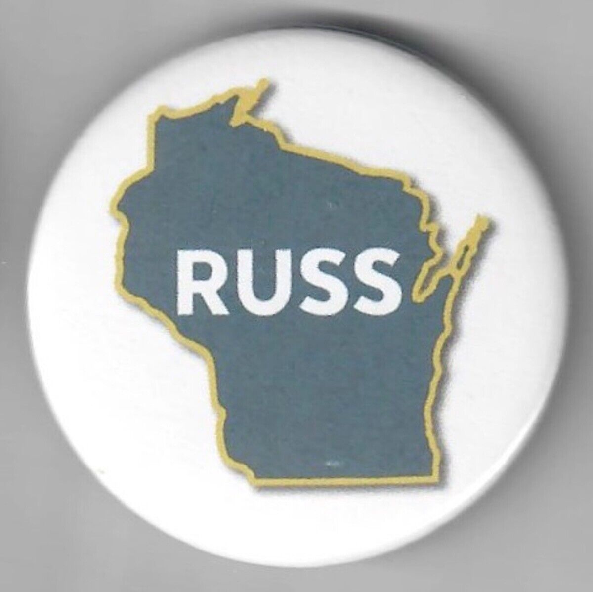 3 Term Wisconsin Senator Russ Feingold Official Button from 2016-Lost