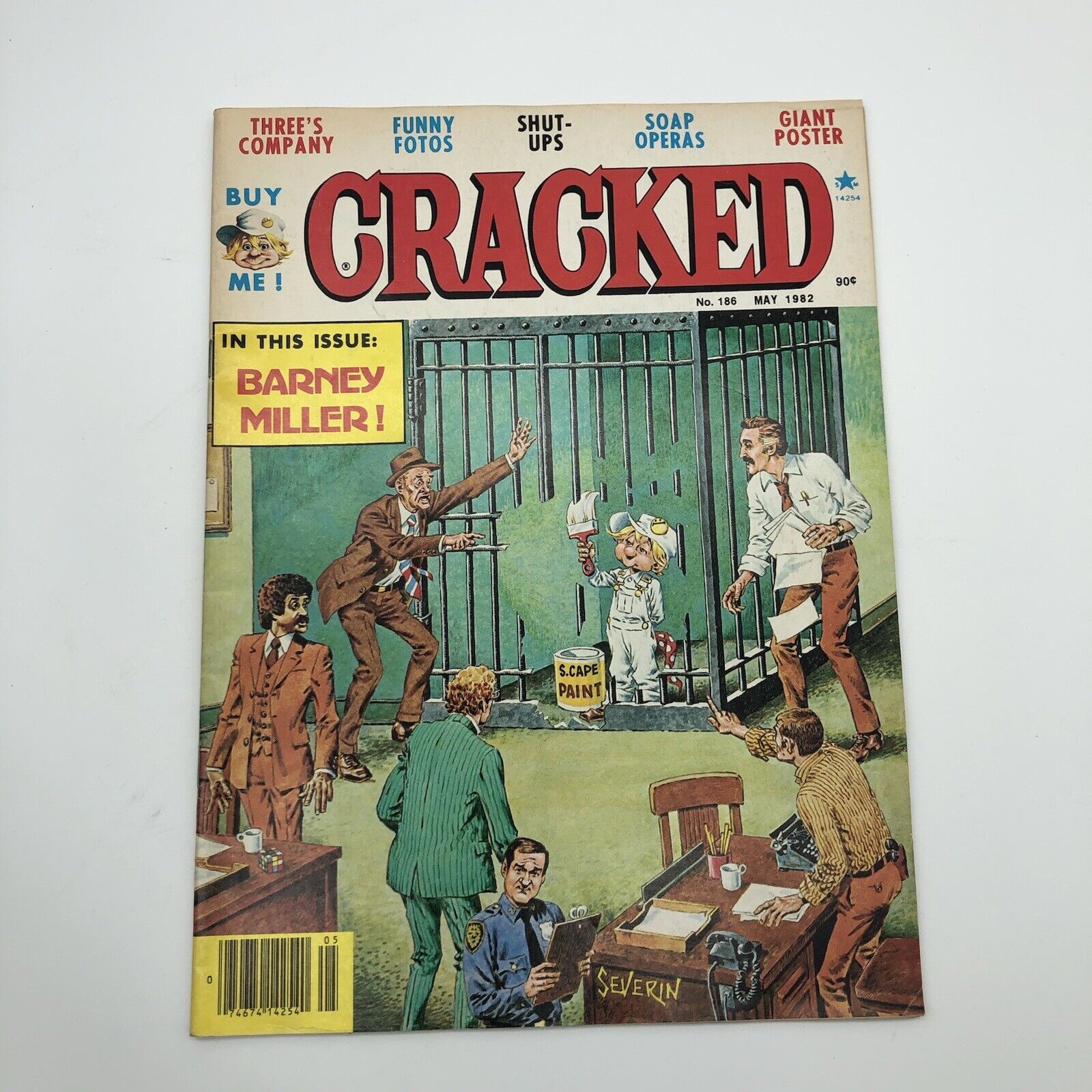 Cracked Magazine #186 May 1982 Barney Miller Three’s Company,Soap Operas Poster