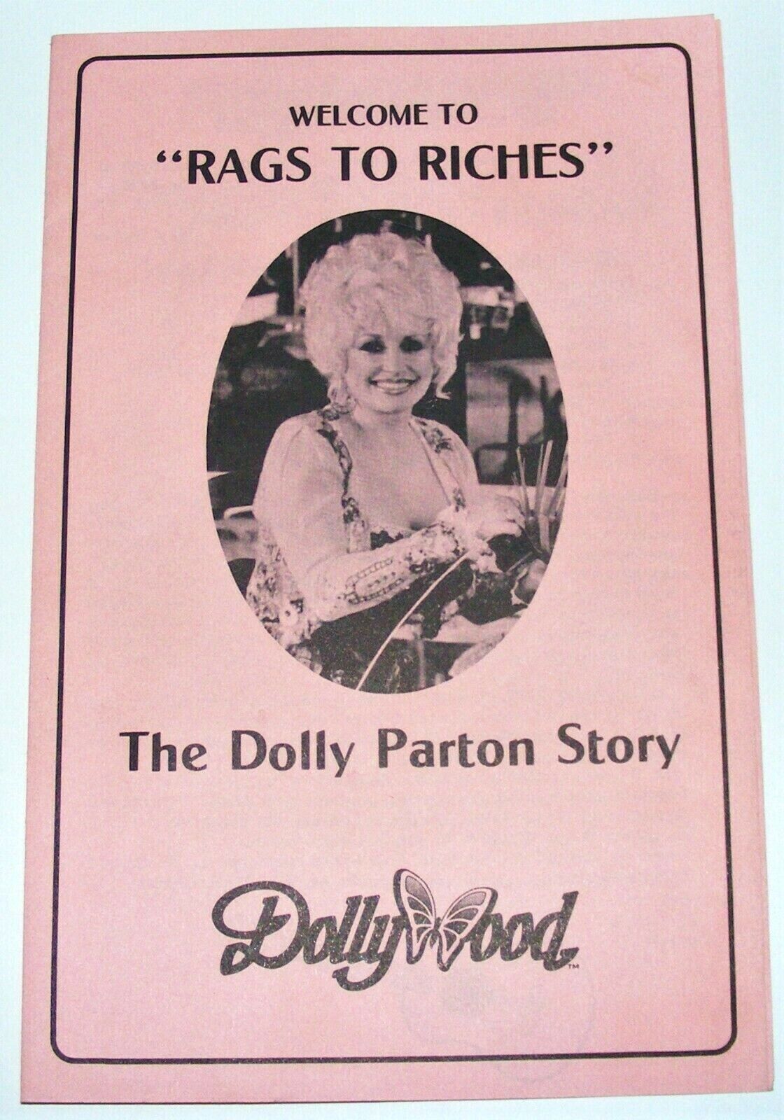 Vtg 1986 DOLLYWOOD Dolly Parton Museum Rags To Riches Story Brochure Pamphlet