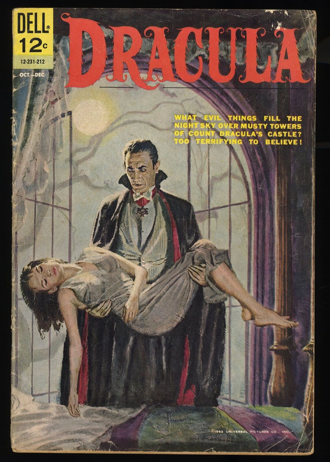 Dracula (1962) #nn VG- 3.5 Painted Monster Cover Unversal Pictures Dell