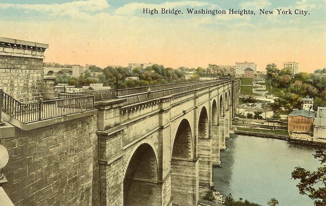 Postcard  BRONX NY NYC -   High Bridge  Washington Heights