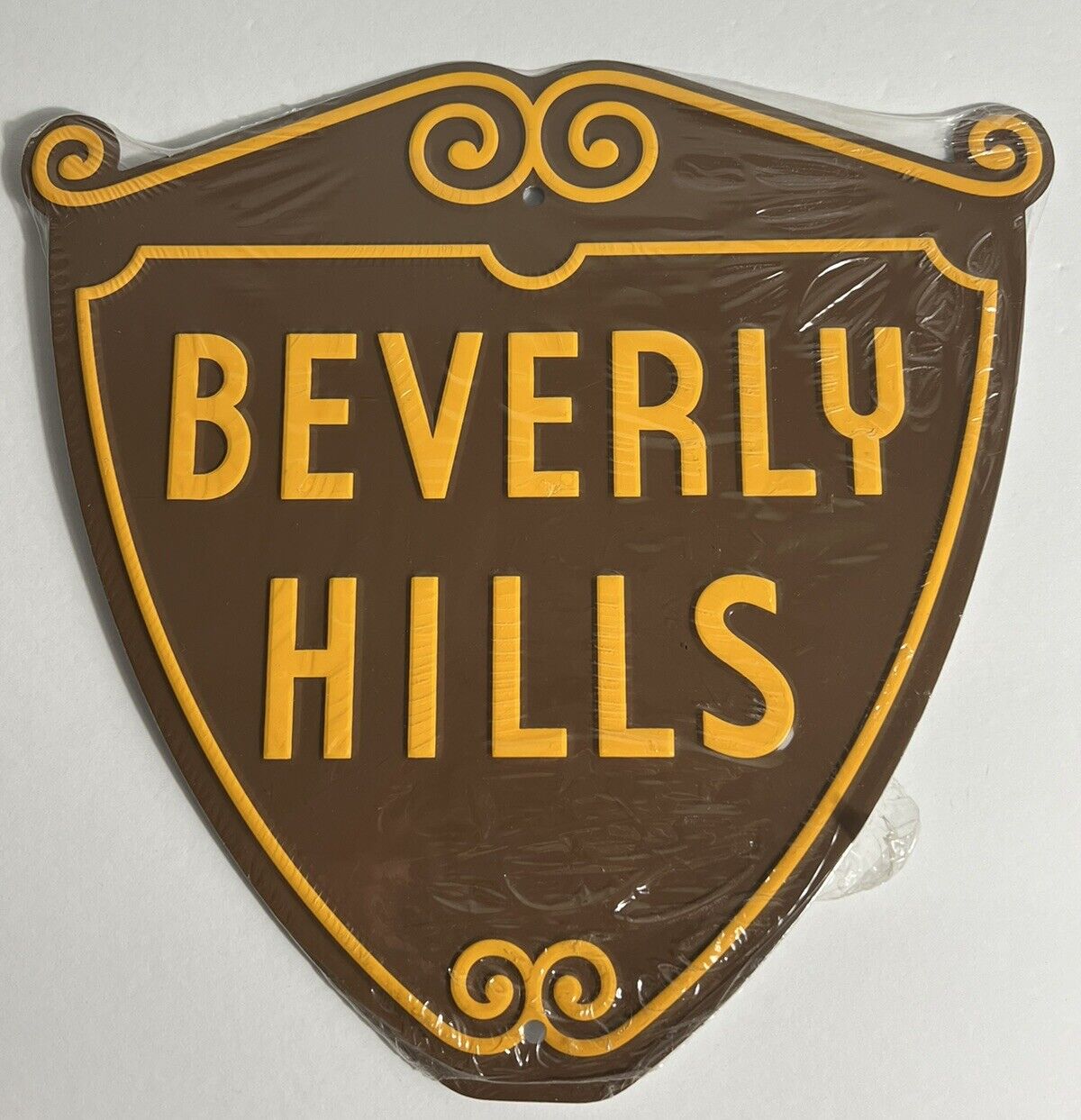NEW Sealed Beverly Hills California Iconic Shield Street Sign Souvenirs