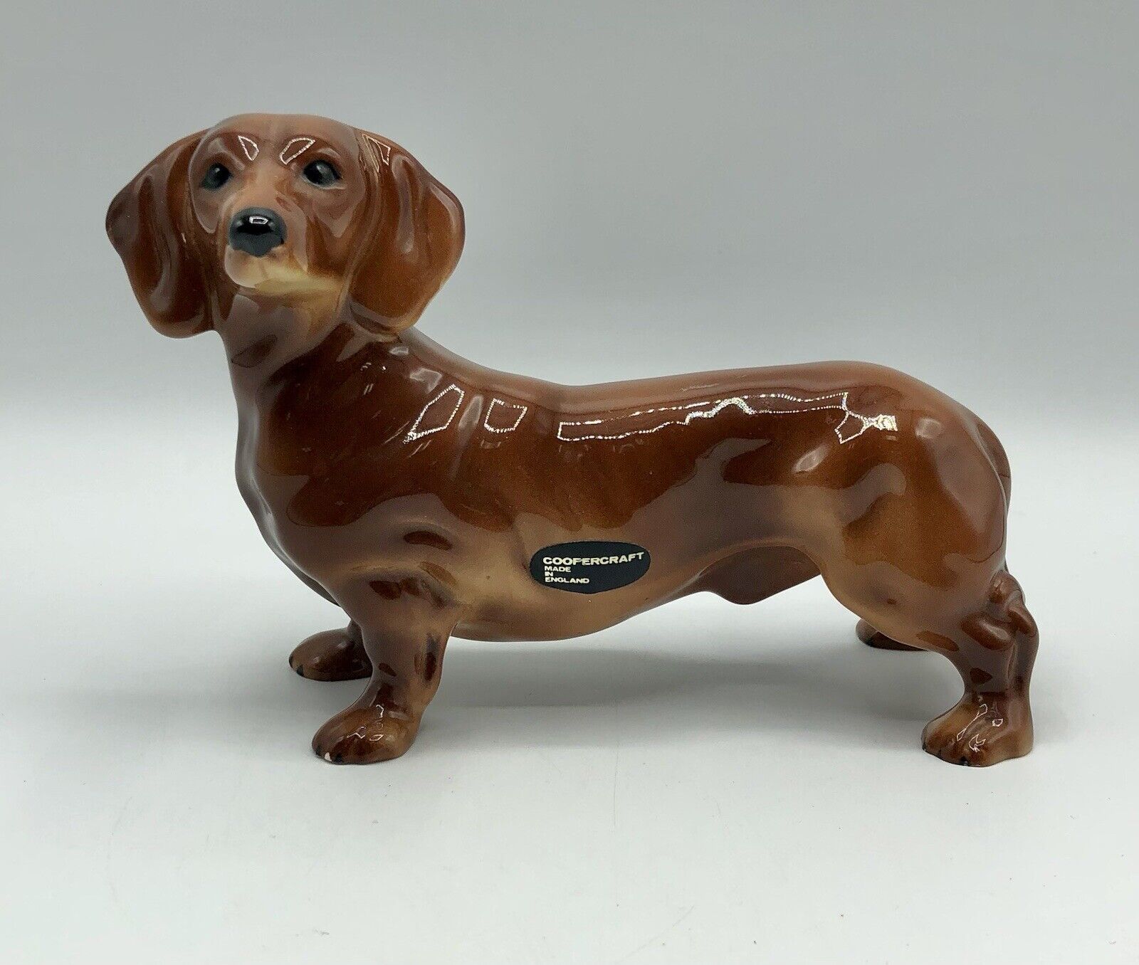 Vintage Coopercraft England Dachshund Dog Figurine /b