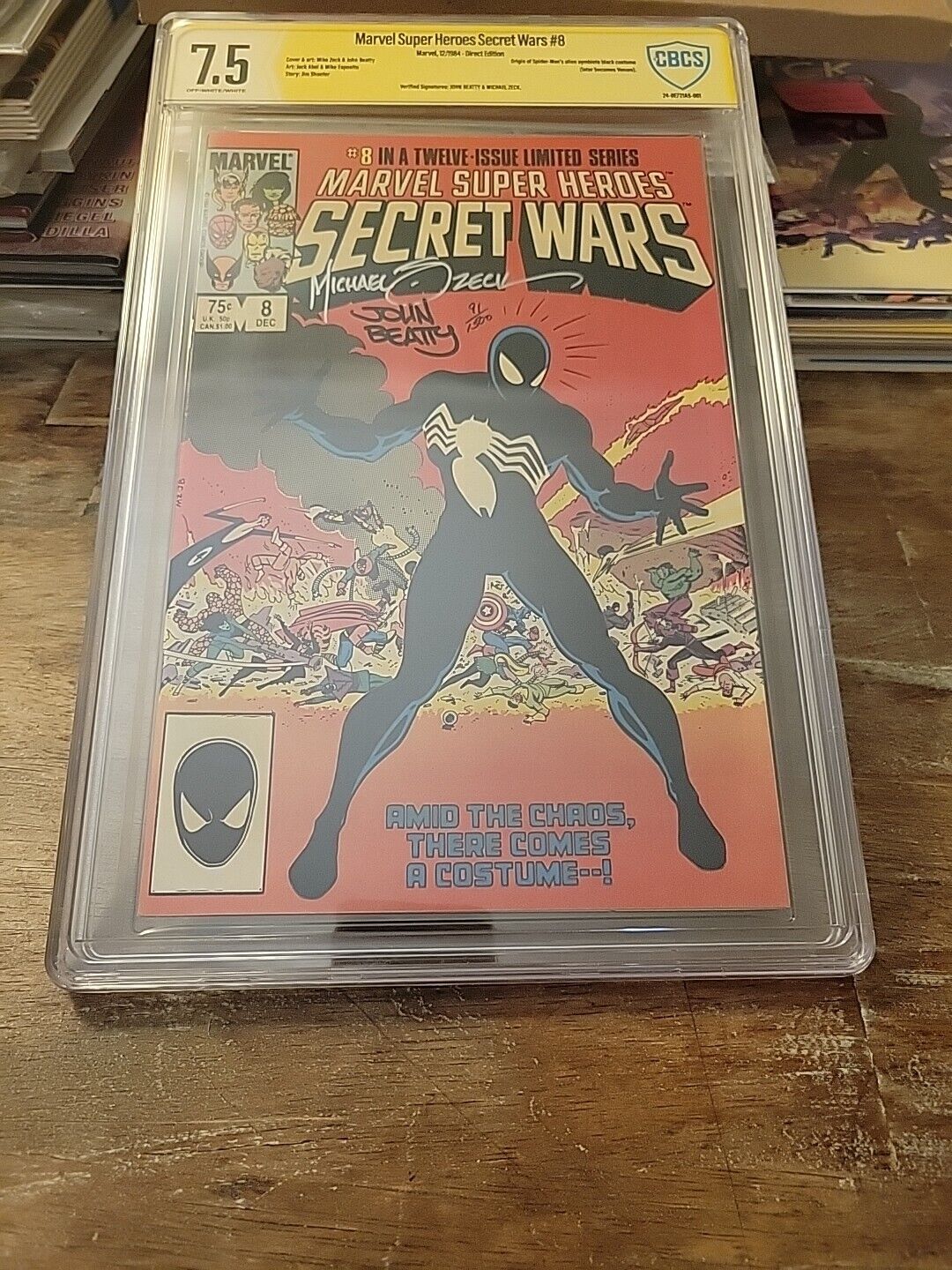 Marvel Secret Wars #8. Cbcs Signature Series 7.5. Direct Edition  Zeck, Beatty