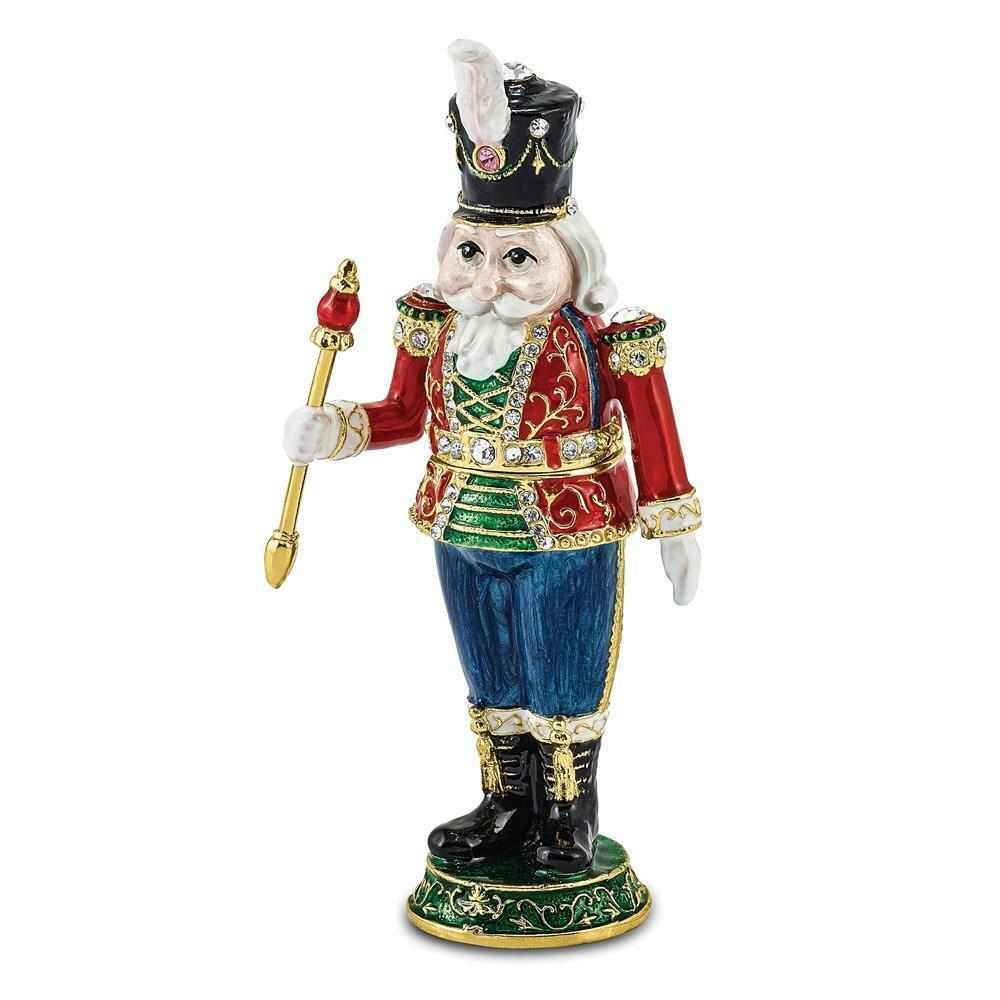 Jere Luxury Giftware, Bejeweled TORSTEN Toy Soldier Trinket Box with Matching Pe