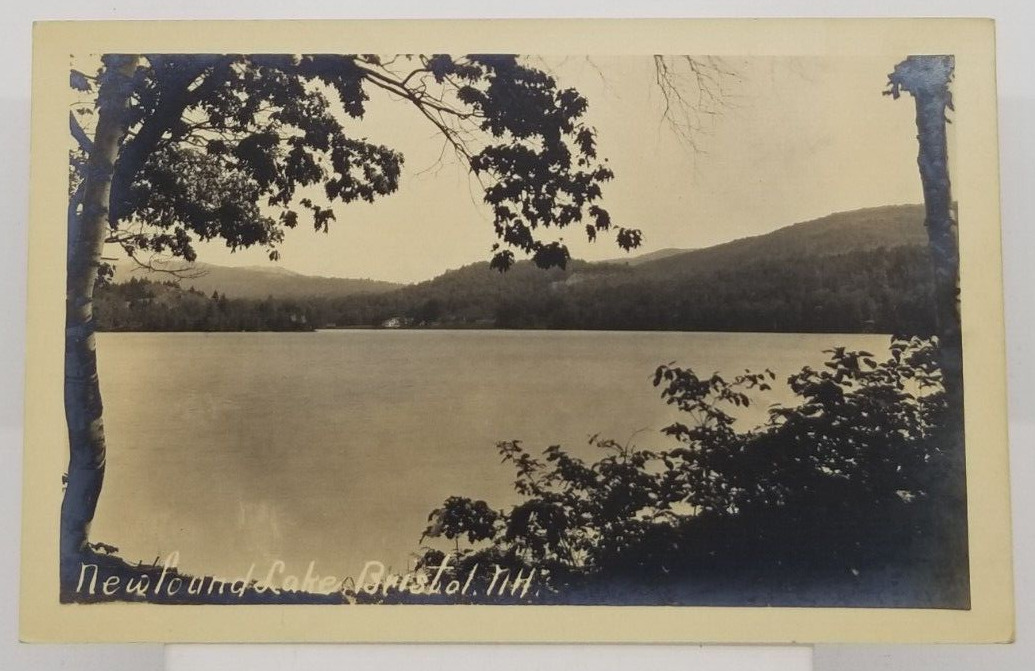 1931 Real Photo Newfound Lake Bristol New Hampshire Postcard