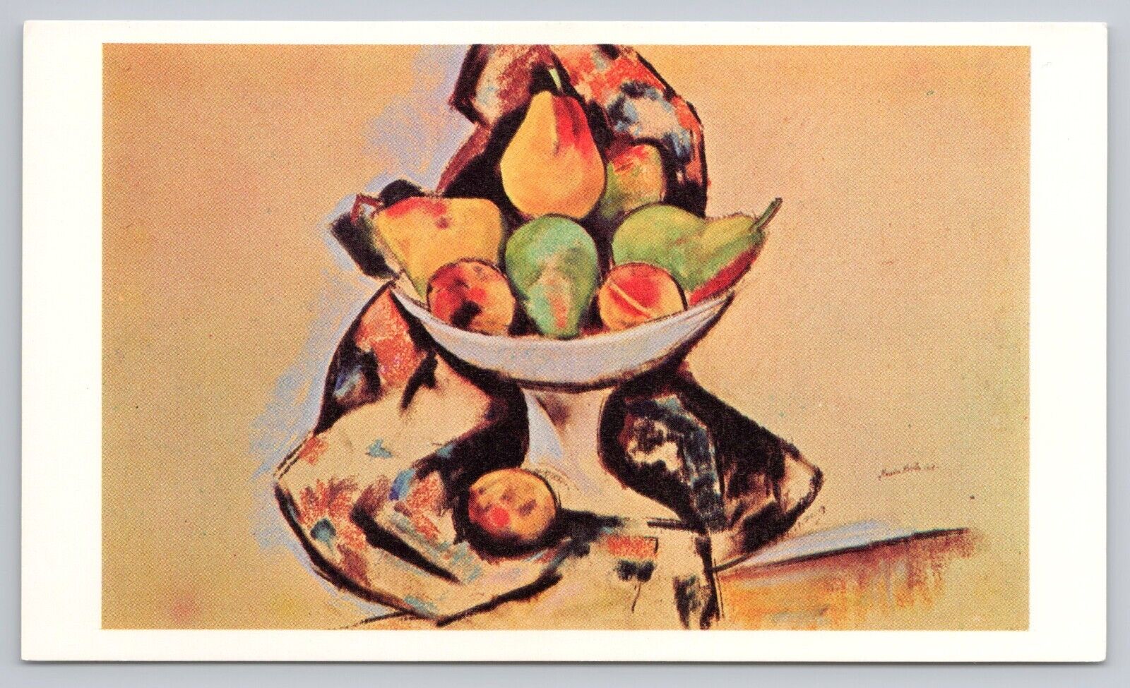 Still Life (1918) by Marsden Hartley American Artist UNP Art Postcard in Pastels