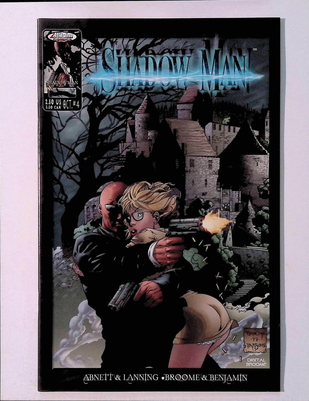 Shadow Man (1999) #4 VF Akklaim Comic Book Abnett & Lanning